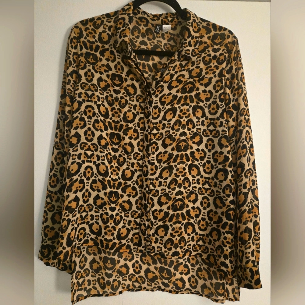 Animal Print Blouse by DIVIDED